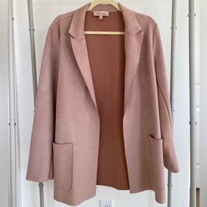 Philosophy Pink Suede Blazer size L